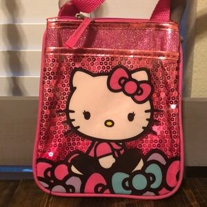 Girls Hello Kitty Pink Crossbody Side Bag Purse